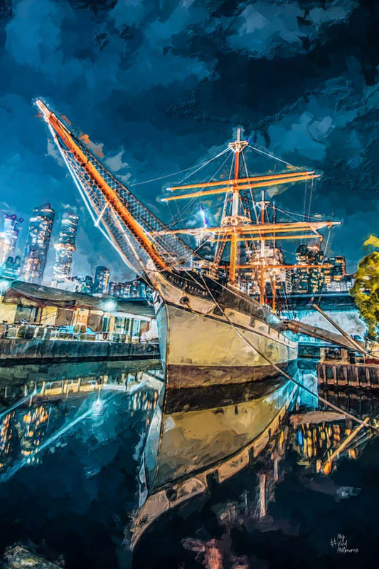Boat Yard -  Digital Painting